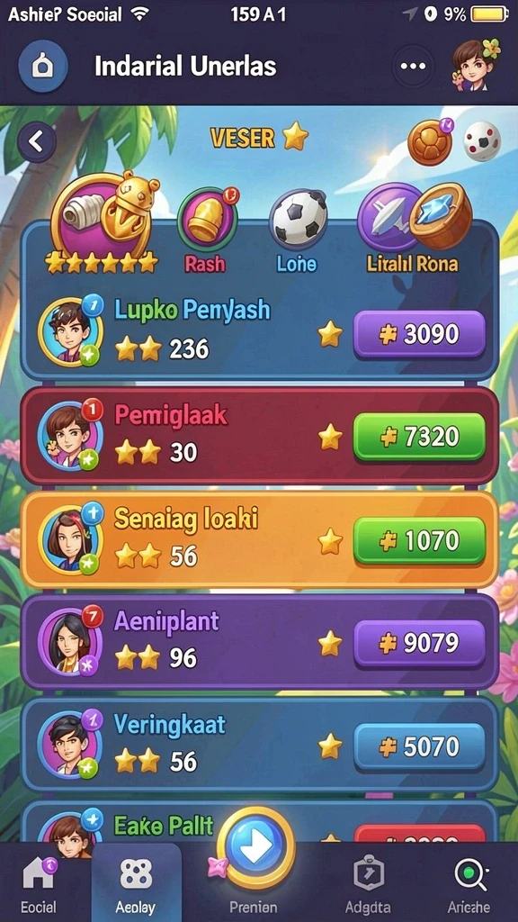 emon77 - Tangkapan layar menampilkan komunitas aktif dalam game.
