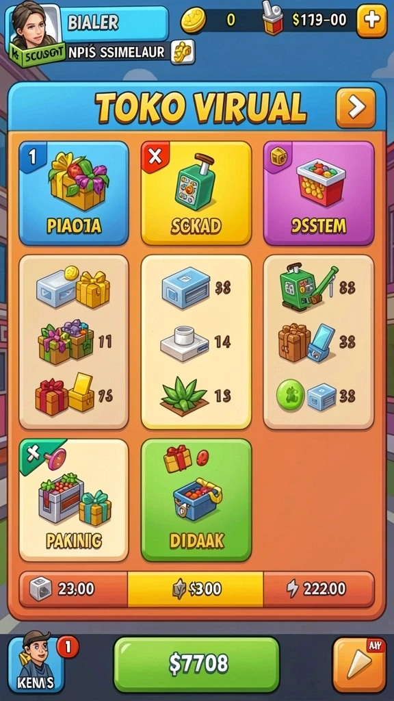 pp7 - Screenshot dari level menantang dalam PP7.
