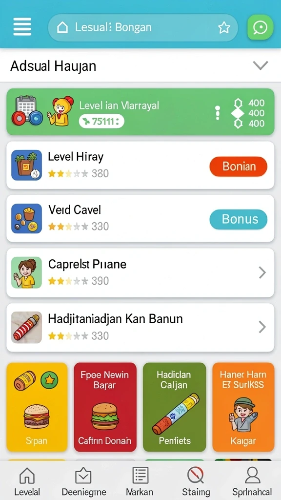 rajacuan - Tampilan awal yang menarik dan intuitif.