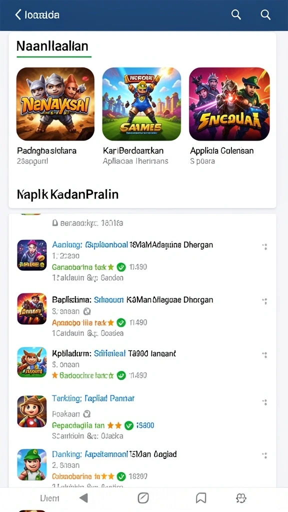 rekor777 - Tampilan menu utama yang menarik dan mudah digunakan.